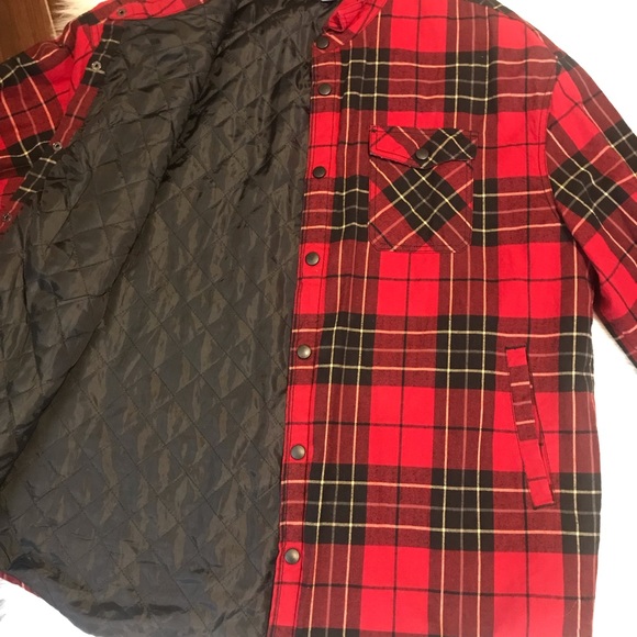 PacSun Jackets & Coats Pacsun Mens Flannel Shirt Xl Quilted Lined